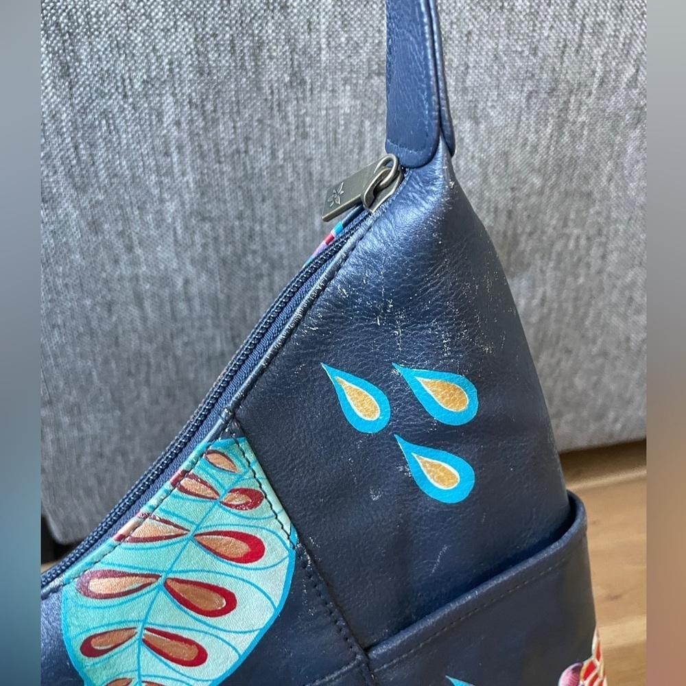 Anuschka painted leather purse - Picture 6 of 9